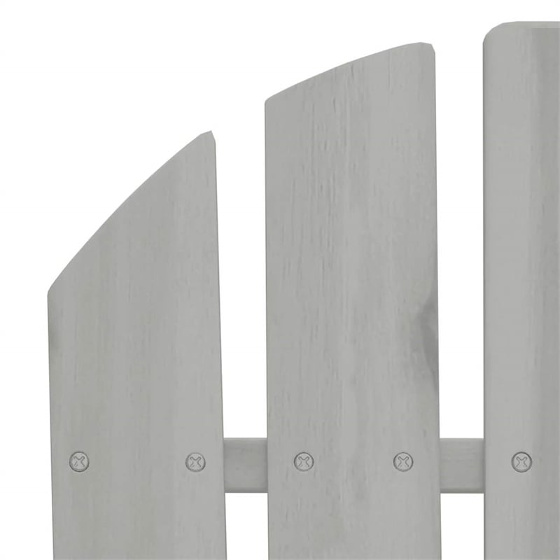 vidaXL Hardwood Medium Durable Garden Chair in Gray