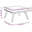vidaXL Solid Acacia Wood Garden Footstool in Natural and Dark Grey