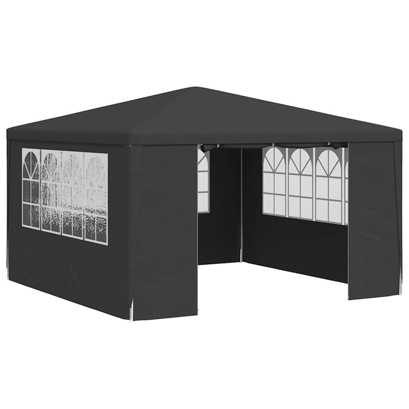 vidaXL Steel 13.1 x 13.1 ft Party Tent in Anthracite