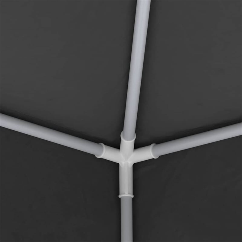 vidaXL Steel 13.1 x 13.1 ft Party Tent in Anthracite