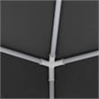 vidaXL Steel 13.1 x 13.1 ft Party Tent in Anthracite