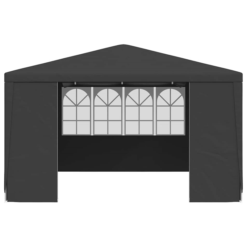 vidaXL Steel 13.1 x 13.1 ft Party Tent in Anthracite