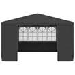 vidaXL Steel 13.1 x 13.1 ft Party Tent in Anthracite