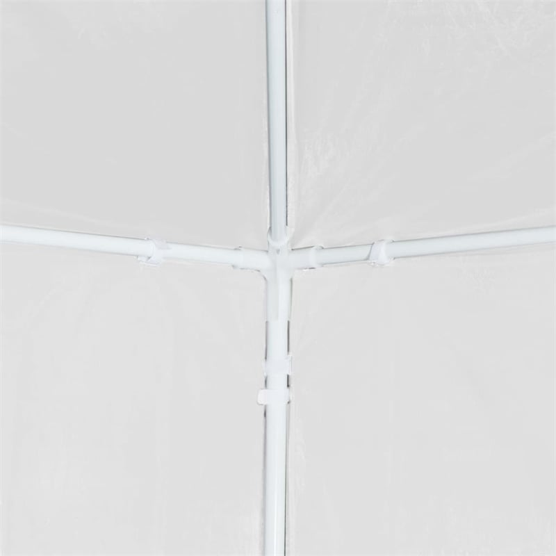 vidaXL 9.8 x 19.7 ft Polyethylene Durabl Party Tent in White