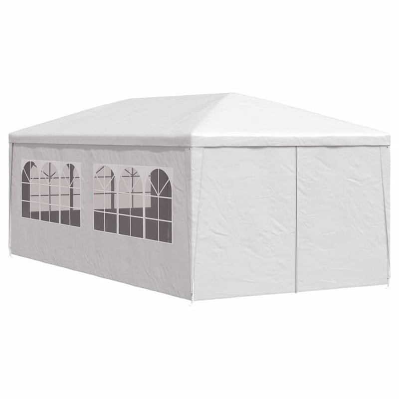 vidaXL 9.8 x 19.7 ft Polyethylene Durabl Party Tent in White