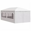 vidaXL 9.8 x 19.7 ft Polyethylene Durabl Party Tent in White