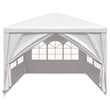 vidaXL 9.8 x 19.7 ft Polyethylene Durabl Party Tent in White