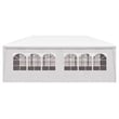 vidaXL 9.8 x 19.7 ft Polyethylene Durabl Party Tent in White