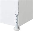 vidaXL 9.8 x 19.7 ft Polyethylene Durabl Party Tent in White