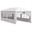 vidaXL 9.8 x 19.7 ft Polyethylene Durabl Party Tent in White