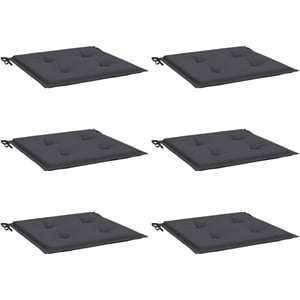 vidaXL Chair Cushion Set of 6 in Gray
