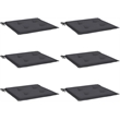 vidaXL Chair Cushion Set of 6 in Gray