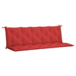 vidaXL Garden Bench Cushion in Red (Set of 2 )