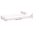 vidaXL Garden Bench Cushion in Red (Set of 2 )