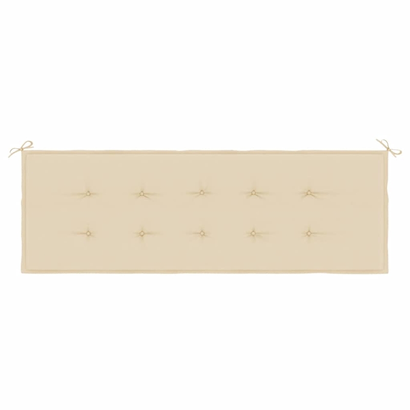 vidaXL Large Garden Bench Cushion in Beige