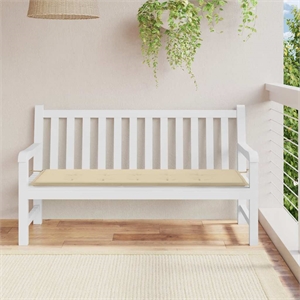 vidaXL Large Garden Bench Cushion in Beige
