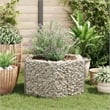 vidaXL Galvanized steel Heavy Weight Endurance Gabion Raised Bed in Silver