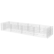 vidaXL Galvanized steel Large Gabion Raised Bed in Silver