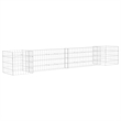 vidaXL Steel wire Gabion Planter in Silver