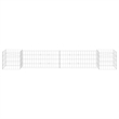 vidaXL Steel wire Gabion Planter in Silver