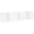vidaXL Steel wire Gabion Planter in Silver