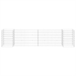 vidaXL Steel wire Gabion Planter in Silver