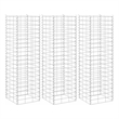vidaXL Iron Medium Heavy Duty Gabion Raised Bed in Silver