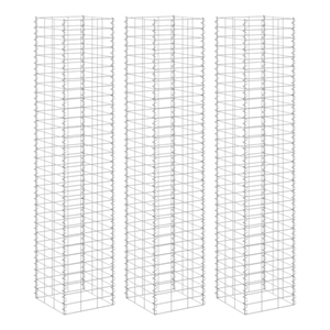 vidaXL Large Rust-proof and weather-proof iron Gabion Raised Bed in Silver