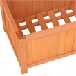 vidaXL Large Durable Rectangular Planter in Brown Solid firwood