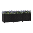 vidaXL Polypropylene Durable Raised Bed in Black