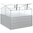 vidaXL Galvanized Steel Medium Durable Garden Raised Bed in Silver