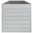 vidaXL Galvanized Steel Large Garden Raised Bed in Silver