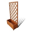 vidaXL Solid wood Planter in Brown