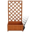 vidaXL Solid wood Planter in Brown