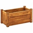 vidaXL Acacia wood with oil finish Compact Durable Raised Bed in Brown