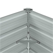vidaXL Galvanized Steel Durable Raised Bed in Green