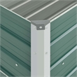 vidaXL Galvanized Steel Durable Raised Bed in Green