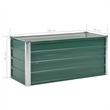 vidaXL Galvanized Steel Durable Raised Bed in Green