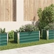 vidaXL Galvanized Steel Durable Raised Bed in Green
