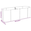 vidaXL Galvanized steel Large Durable Garden Raised Bed in Silver