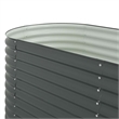 vidaXL Galvanized Steel Large Durable Garden Raised Bed in Gray