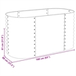vidaXL Galvanized Stee Garden Raised Bed in Grey