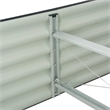 vidaXL Galvanized Steel Large Durable Garden Raised Bed in Gray