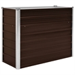 vidaXL Study Galvanized Steel Raised Bed in Brown