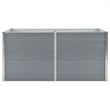 vidaXL Galvanized Steel Raised Garden Bed in Grey