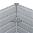 vidaXL Galvanized Steel Raised Garden Bed in Grey
