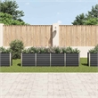 vidaXL Galvanized Steel Large Rectangular Raised Garden Bed in Anthracite