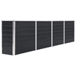 vidaXL Galvanized Steel Large Rectangular Raised Garden Bed in Anthracite