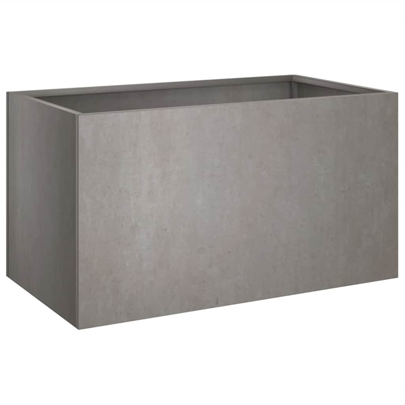 vidaXL Rectangular Rusty Corten Steel Medium Durable Planter in Brown