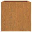 vidaXL Rectangular Rusty Corten Steel Medium Durable Planter in Brown